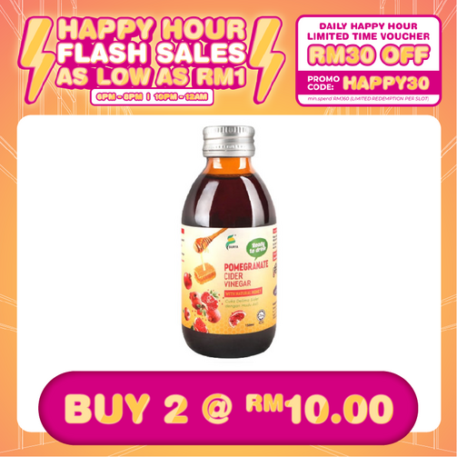 (HAPPY HOUR) SURYA POMEGRANATE CIDER VINEGAR RTD 150ML                                                                                                                                                               